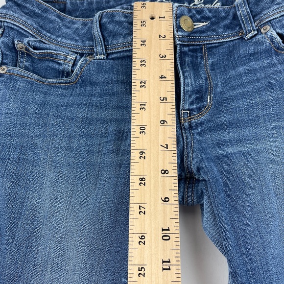American Eagle Jeans Womens 12 Regular Slim Boot Stretch Blue Denim - Picture 6 of 11